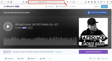 Copy the URL of the audio file. . Download from mixcloud
